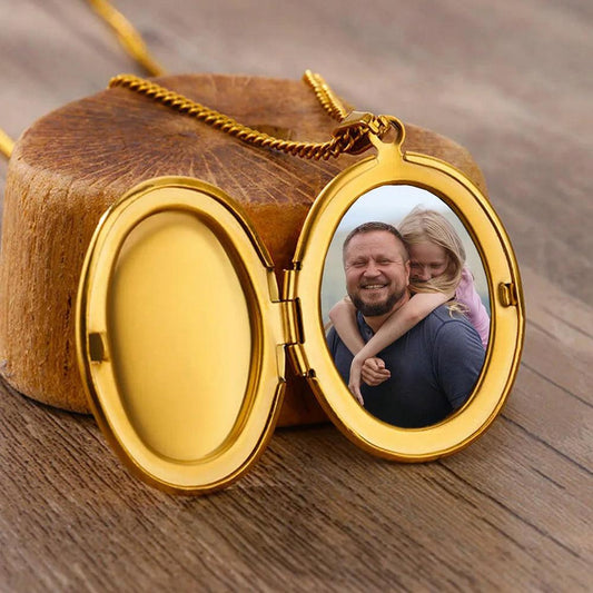 Medallón EXCLUSIVO ovalado clásico con foto personalizada