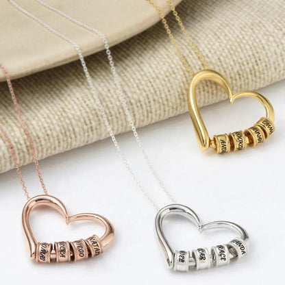 Collar EXCLUSIVO de corazón personalizado con nombres